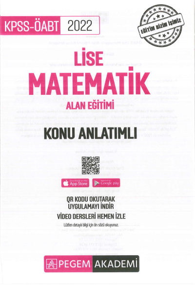 LİSE MATEMATİK ALAN EĞİTİMİ KONU ANLATIMLI YKS Fotokopi