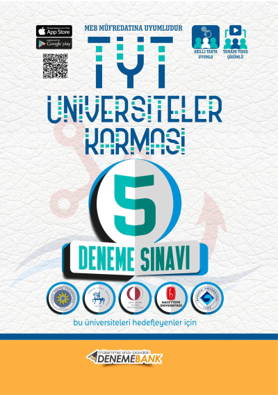 TYT Üniversiteler Karması 5 Deneme Sınavı Deneme Bank YKS Fotokopi