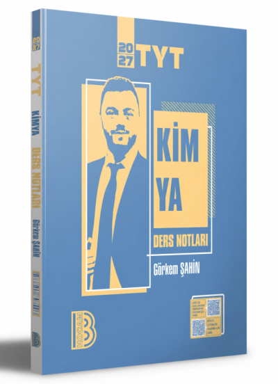 2027 YKS TYT Kimya Ders Notları Görkem Şahin Benim Hocam Yayınları YKS Fotokopi