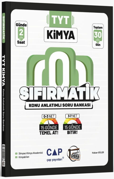 YKS TYT Kimya Sıfırmatik Konu Anlatımlı Soru Bankası Ders Platosu YKS Fotokopi
