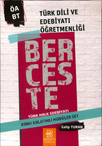 BERCESTE TÜRK HALK EDEBİYATI KONU ANLATIMI MODÜLER SET YKS Fotokopi