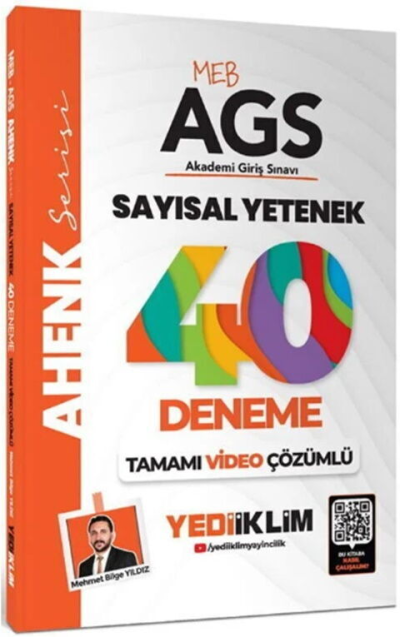 2025 MEB AGS Sayısal Yetenek 40 Deneme Yediiklim Yayınları YKS Fotokopi