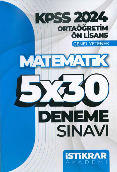 MATEMATİK 5*30 DENEME SINAVI YKS Fotokopi