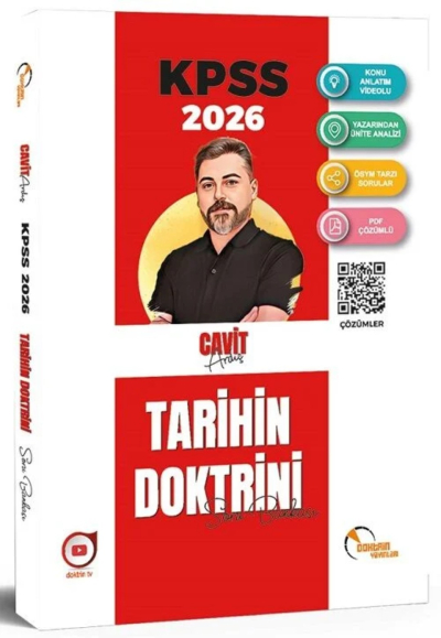 Doktrin 2026 KPSS Tarihin Doktrini Soru Bankası Çözümlü - Cavit Ardıç Doktrin Yayınları YKS Fotokopi
