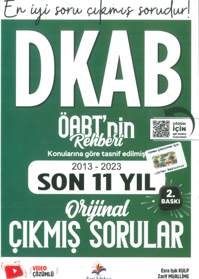 DKAB ÖABT'NİN REHBERİ 2013-2023 ORJİNAL ÇIKMIŞ SORULAR YKS Fotokopi