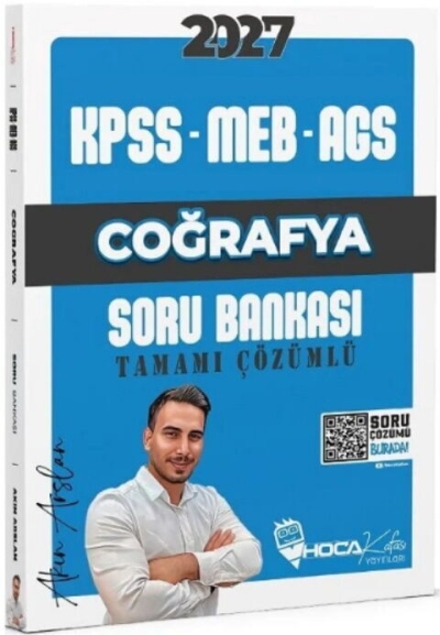 KPSS MEB-AGS Coğrafya Soru Bankası Çözümlü Hoca Kafası Yayınları YKS Fotokopi