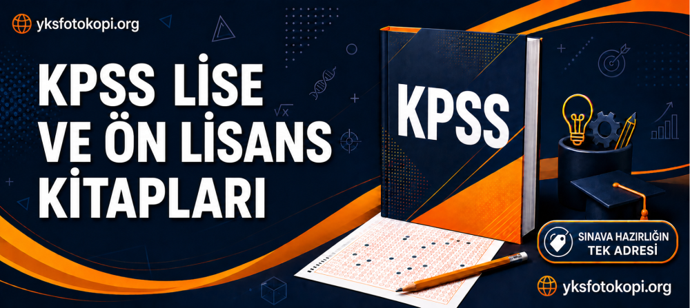 KPSS LİSE ÖNLİSANS YKS Fotokopi