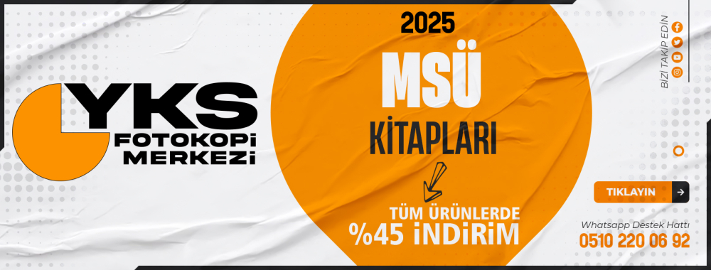msü YKS Fotokopi